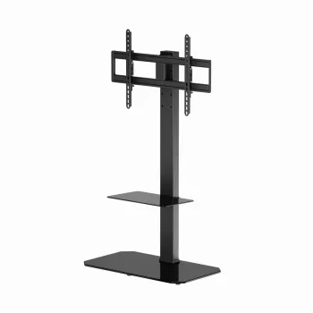 Põranda telerialus GEMBIRD TVS-86ST-01 43–86-tollistele teleritele, must, karastatud klaasist alus, VESA 100x100–600x400, max 60 kg