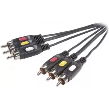 SpeaKa Professional Composite RCA AV ühenduskaabel [3x RCA-pistik - 3x RCA-pistik] 2 m Must (SP-7869864)