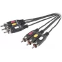 SpeaKa Professional Composite RCA AV ühenduskaabel [3x RCA-pistik - 3x RCA-pistik] 2 m Must (SP-7869864)