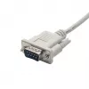Akyga AK-CO-03 RS-232 jadakaabel, D-Sub 9-pin isane–isane, ristumata, 2 m, valge