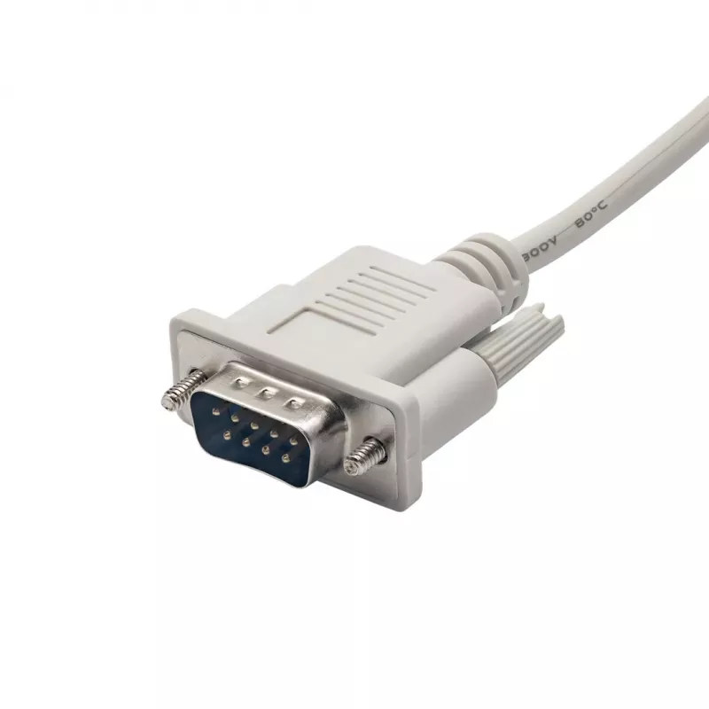 Akyga AK-CO-03 RS-232 jadakaabel, D-Sub 9-pin isane–isane, ristumata, 2 m, valge