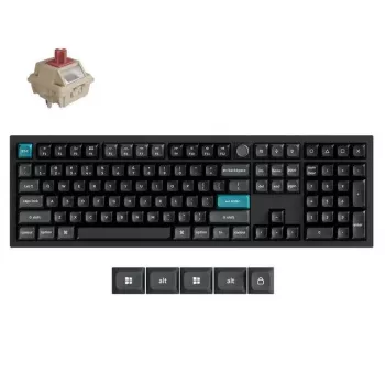 Mehaaniline klaviatuur Keychron Q6 Ultra 8K — Täissuuruses (100%), USB + RF-juhtmeta + Bluetooth, RGB, Must