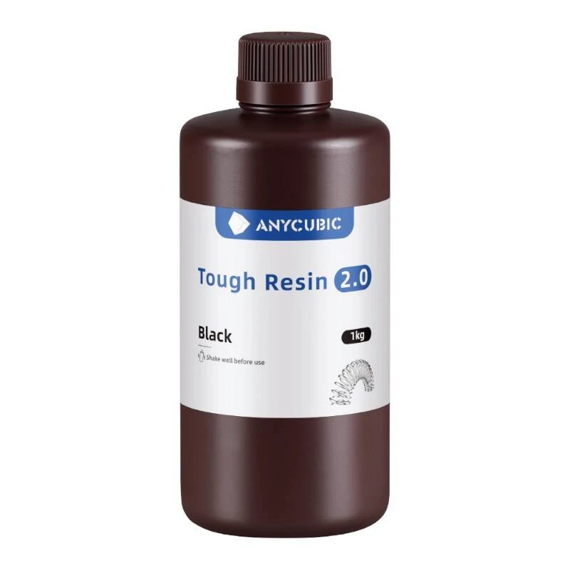 Fotopolümeervaik AnyCubic Tough Resin 2.0 Must 1 kg SRX2BK-101A