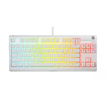 Klaviatuur SteelSeries Apex 3 TKL US, valge