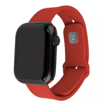 Fixed | Sportne rihmade komplekt Apple Watch 42/44/45 mm | 170-235 mm | Punane | Silikoon