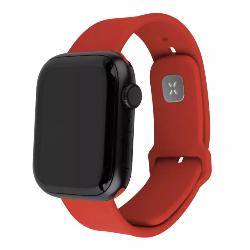 Fixed | Sportne rihmade komplekt Apple Watch 42/44/45 mm | 170-235 mm | Punane | Silikoon