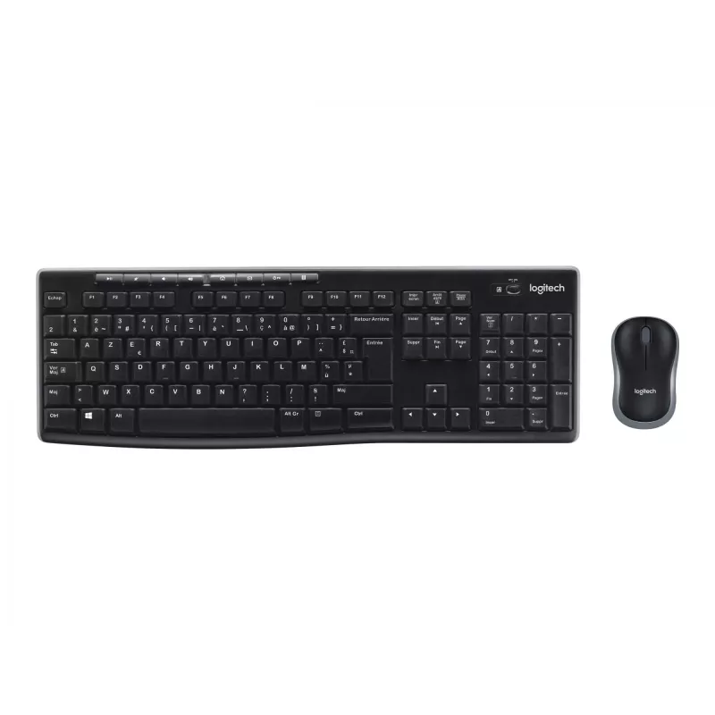 Logitech Wireless Combo MK270 – klaviatuuri-hiirekomplekt – juhtmevaba – 2,4 GHz – prantsuse (920-004510)