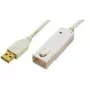 LogiLink USB 2.0 pikenduskaabel, pikkus: 12,0 m, USB-A isane pistik – USB-A emane pistik, laiendus (UA0092)