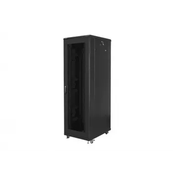 Rack cabinet 19 tolli LANBERG FF01-8842-23B 42U võrgust esipaneeliga, must