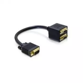 VGA-adapter DeLOCK 65060 isane kuni 2x emane 0,2 m