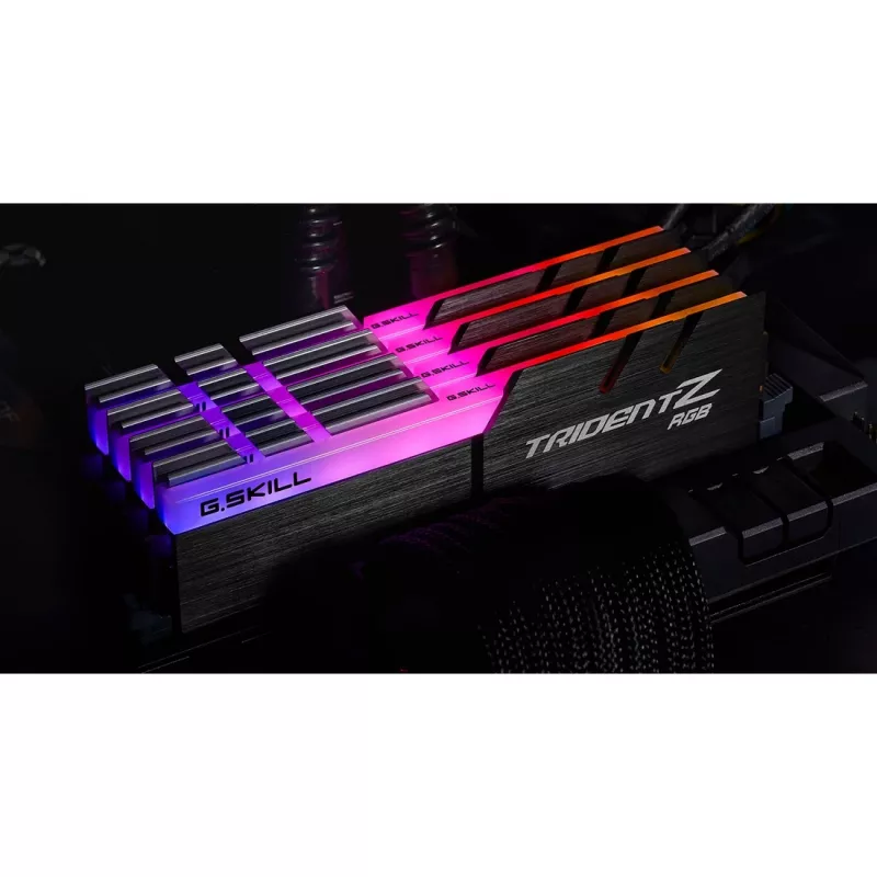 DIMM 32 GB DDR4-3600 (4x 8 GB) Quad-Kit, mälu must, F4-3600C16Q-32GTZRC, Trident Z RGB, INTEL XMP
