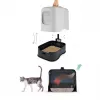 Hooded litter box Rotho BIALA Beige 395×510×443 mm, plastik with spatula
