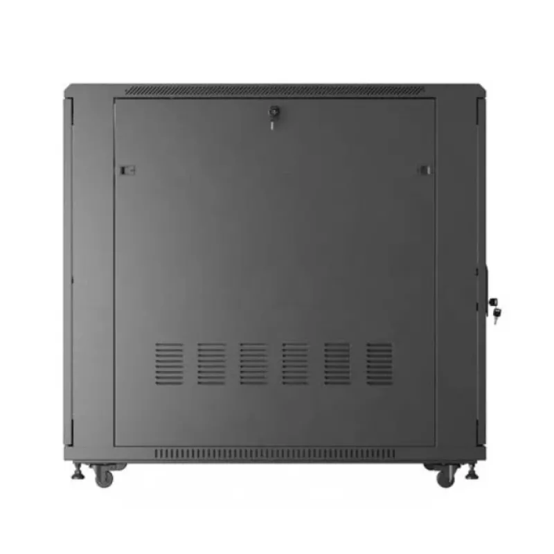 19-tolline rack-kapp LANBERG FF01-6222-23B 22U 600x1200 mm must perforeeritud ustega