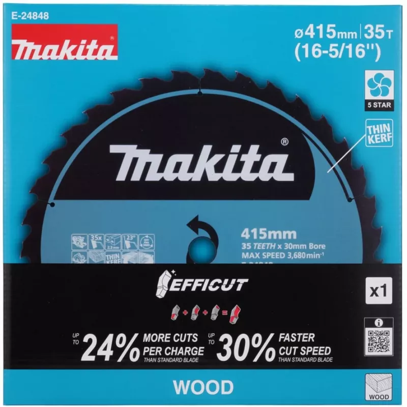 Makita E-24848 saeleht EFFICUT akuga ketassaele HS013G lõikelaius 2,30 (E-24848)