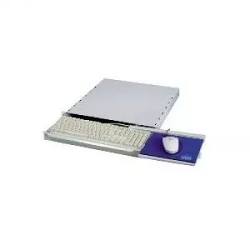 APRA apraNET - Rack klaviatuur Shelf - Light hall, RAL 7035 - 1U - 48.3 cm (19)