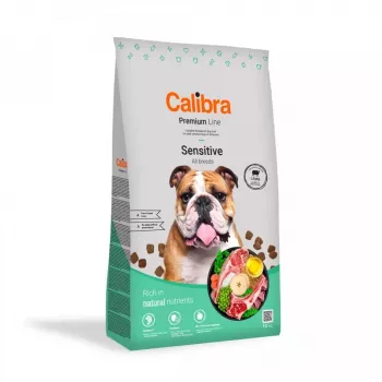 Kuiv koeratoit Calibra Premium Sensitive lambalihaga 12 kg — täisväärtuslik hüpoallergeenne dieet täiskasvanud koertele, teraviljavaba, 25% valku