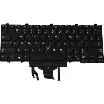 Juhtmega USB taustvalgustusega klaviatuur Dell Latitude D19TR — Dell D19TR, USB-ühendus, taustvalgustusega klahvid