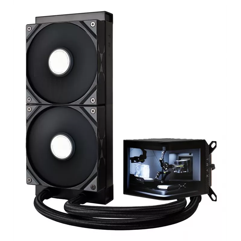TRYX PANORAMA 240 Protsessori vedelikjahutuse komplekt 12 cm Must 1 tk