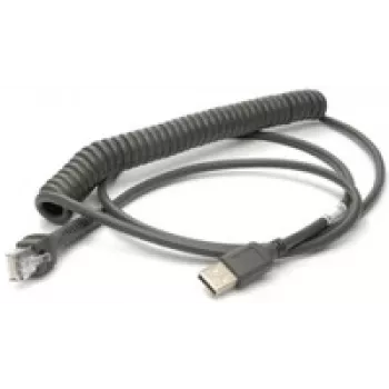 Honeywell USB-kaabel USB-kaabel, spiraalne, Pikkus: 2,9m, Värvus: must, Voyager/Fusion/Focus jaoks (53-53235-N-3)