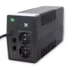 Qoltec Monolith katkematu toiteallikas (UPS) topeltmuundus (Online) 0,45 kVA 240 W 2 pistikupesa