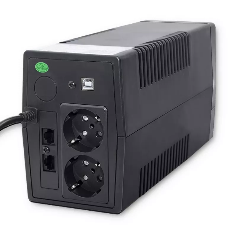 Qoltec Monolith katkematu toiteallikas (UPS) topeltmuundus (Online) 0,45 kVA 240 W 2 pistikupesa