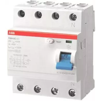 ABB rikkevoolukaitselüliti F204 A-63/0,03 L N ühendused F204A-63/0,03 L (2CSF204123R1630)