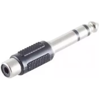 shiverpeaks BS57074 juhtmepistik 6,3mm must - roostevaba teras (BS57074)