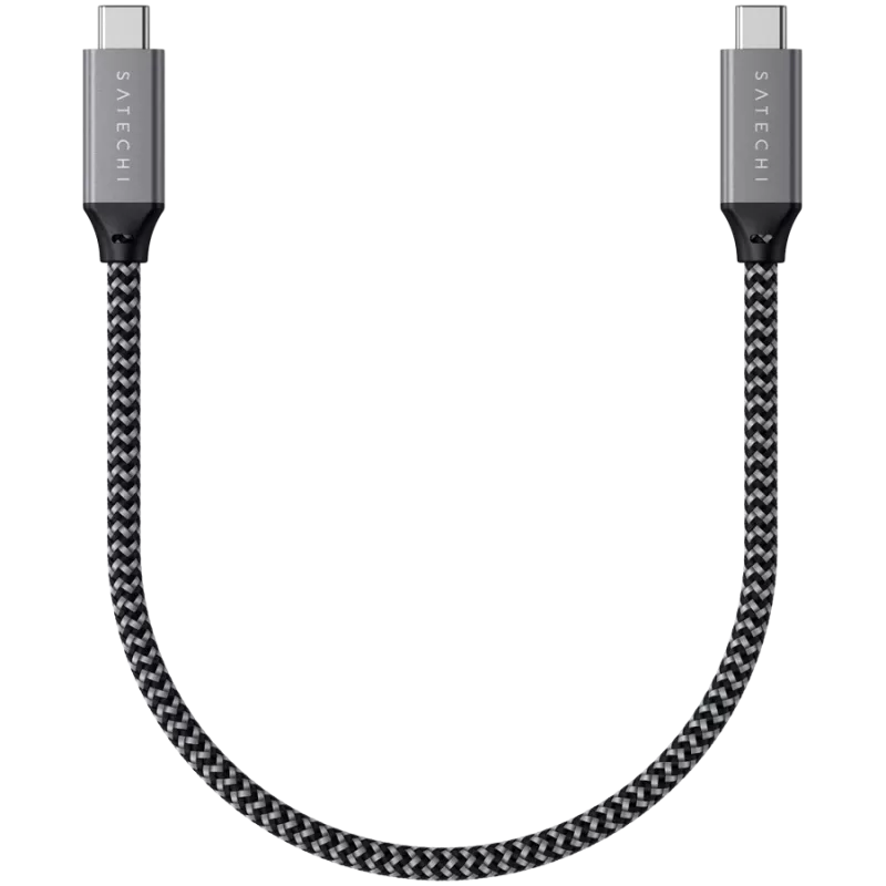 USB-kaabel Satechi ST-U4C25M USB4 Gen 3x2 0,25 m Must Hall