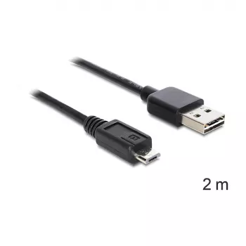USB-kaabel DeLOCK EASY-USB 2.0-A Micro-B 2 m