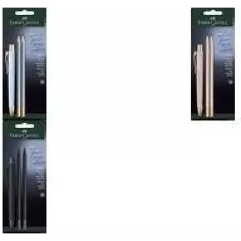 Pliiatsi ja pliiatsi komplekt Faber-Castell 241124 — pastapliiats ja grafiitpliiats, must, blisterpakend
