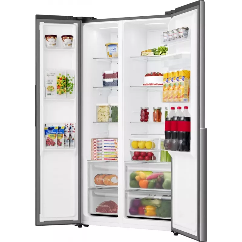 Gorenje HZF55082 NRS917E41XWD G400, eraldiseisev, Ameerika tüüpi uks, hall, 2 ust, puutetundlik, LED