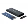 Delock - Salvestusseade - M.2 - M.2 NVMe kaart - USB 3,1 (Gen 2) - Must (42614)