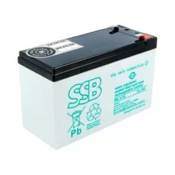 SSB SBL 9-12L SSB aku 12V/9Ah T2 eluiga 10-12 aastat - faston 6,3 mm