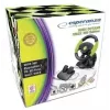 Juhtmega mängukontroller ESPERANZA EG104 PlayStation 3-le ja Xbox 360-le, must/roheline