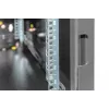 Professionaalne seinakapp Unique seeria - 600x600 mm (LxS), IT-kapp must, 7 kõrgusühikut