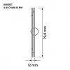 LED seinavalgusti ActiveJet AJE-CHARLIE NW, 1100 lm, 4000 K, 8 W, must, 798×120×65 mm