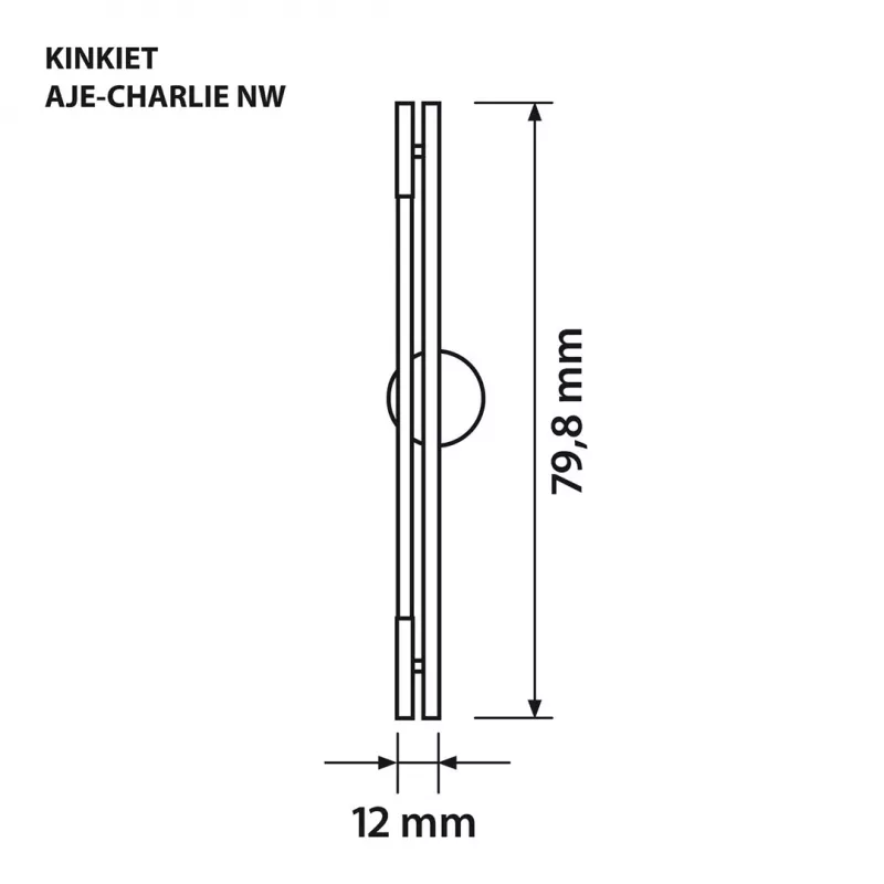 LED seinavalgusti ActiveJet AJE-CHARLIE NW, 1100 lm, 4000 K, 8 W, must, 798×120×65 mm
