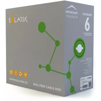Solarix CAT6 UTP PVC Eca paigalduskaabel 305m