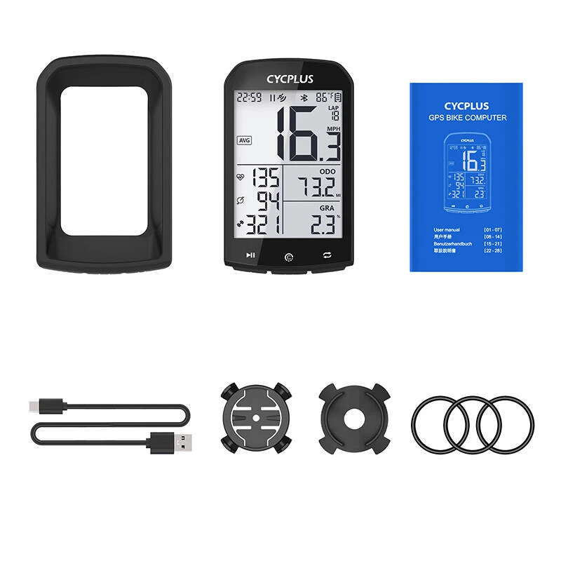 GPS-rattakompuuter Cycplus M1, 2.0-tolline ekraan, Bluetooth