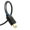 Ugreen USB kaabel - mini USB 480 Mbps 3 m US132 (must)