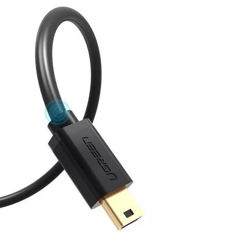 Ugreen USB kaabel - mini USB 480 Mbps 3 m US132 (must)