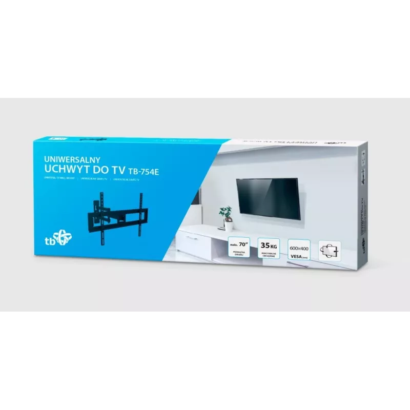 Seinakinnitus TV-le TB-754E 37-70 tolli 35 kg max VESA 600x400