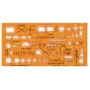 STANDARDGRAPH Zeichenschablone NATO Truppenzeichen 8355 oranž (8355)