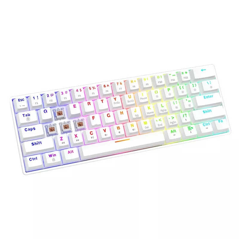 Mehaaniline klaviatuur Whiteout X2, Brown Outemu, Hot Swap Savio Savgk-whit