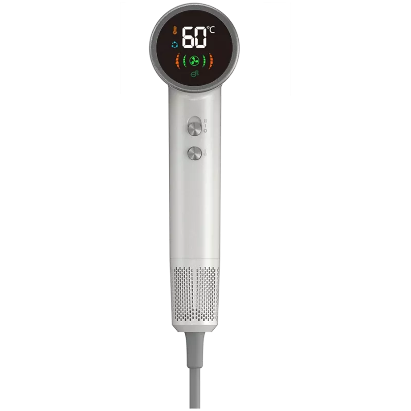 Kiire juuksekuivati, 220V-240V~50-60Hz, 1500W, ionisaator, LCD, 6+ tsirkulatsioonirežiimi, 110000 p/min, alla 75 dB