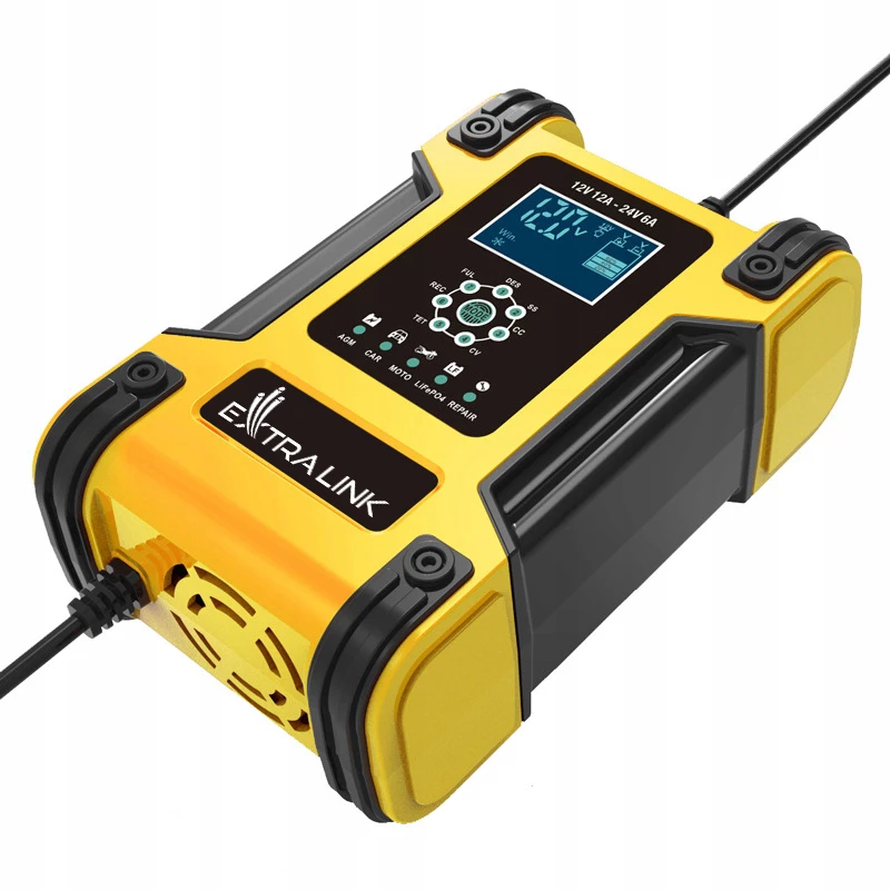 Extralink Shango nutikas akulaadija | Alaldi | 100–240 VAC, 12 V 12 A, 24 V 6 A