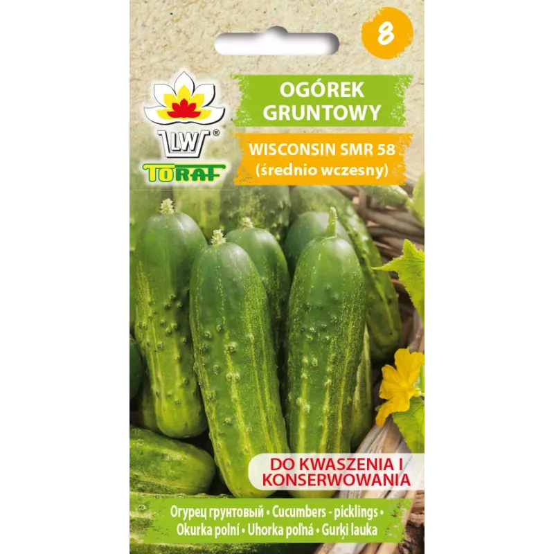 Wisconsin Cucumber SMR 58 Toraf köögiviljaseemned, 5g pakend