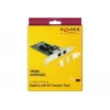 Delock PCIe-kaart 2x gigabitine LAN-võrguadapter
