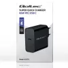 Laadija QOLTEC Super Quick PD 65W USB‑C Power Delivery 5–20V, 1x USB‑C, USB PD 3.0, Type C pistik, 65 W
