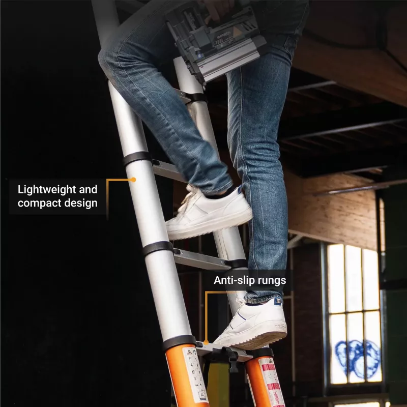 Teleskoopredel Batavia B.V. Giraffe AIR 3,81 m, kompaktne pikendatav alumiiniumredel